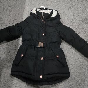 Kensie Girl Black Puffer Coat with Hood